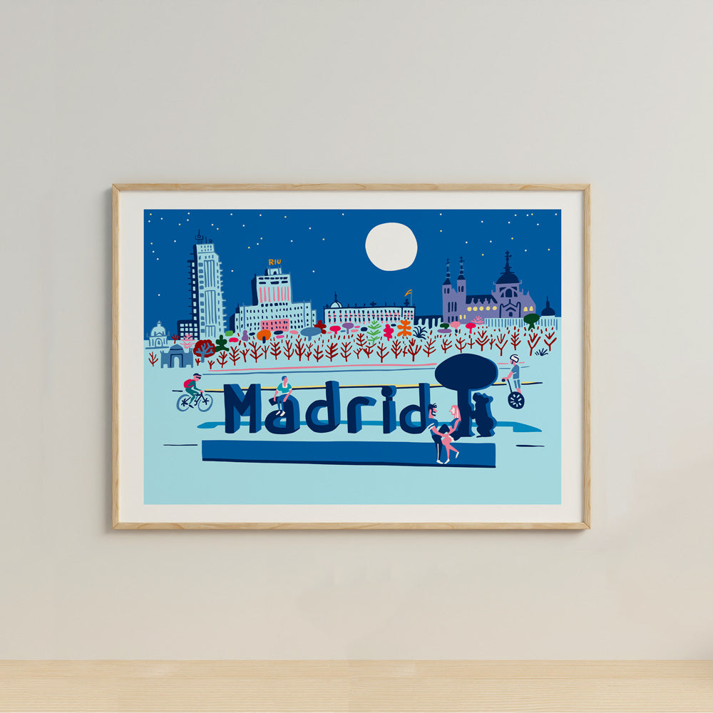 Madrid Blue Giclée Print