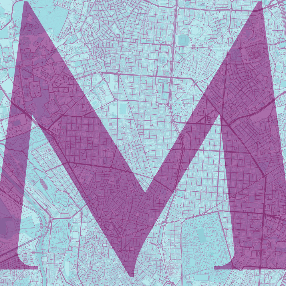 M de Madrid V06 Impresión Giclée