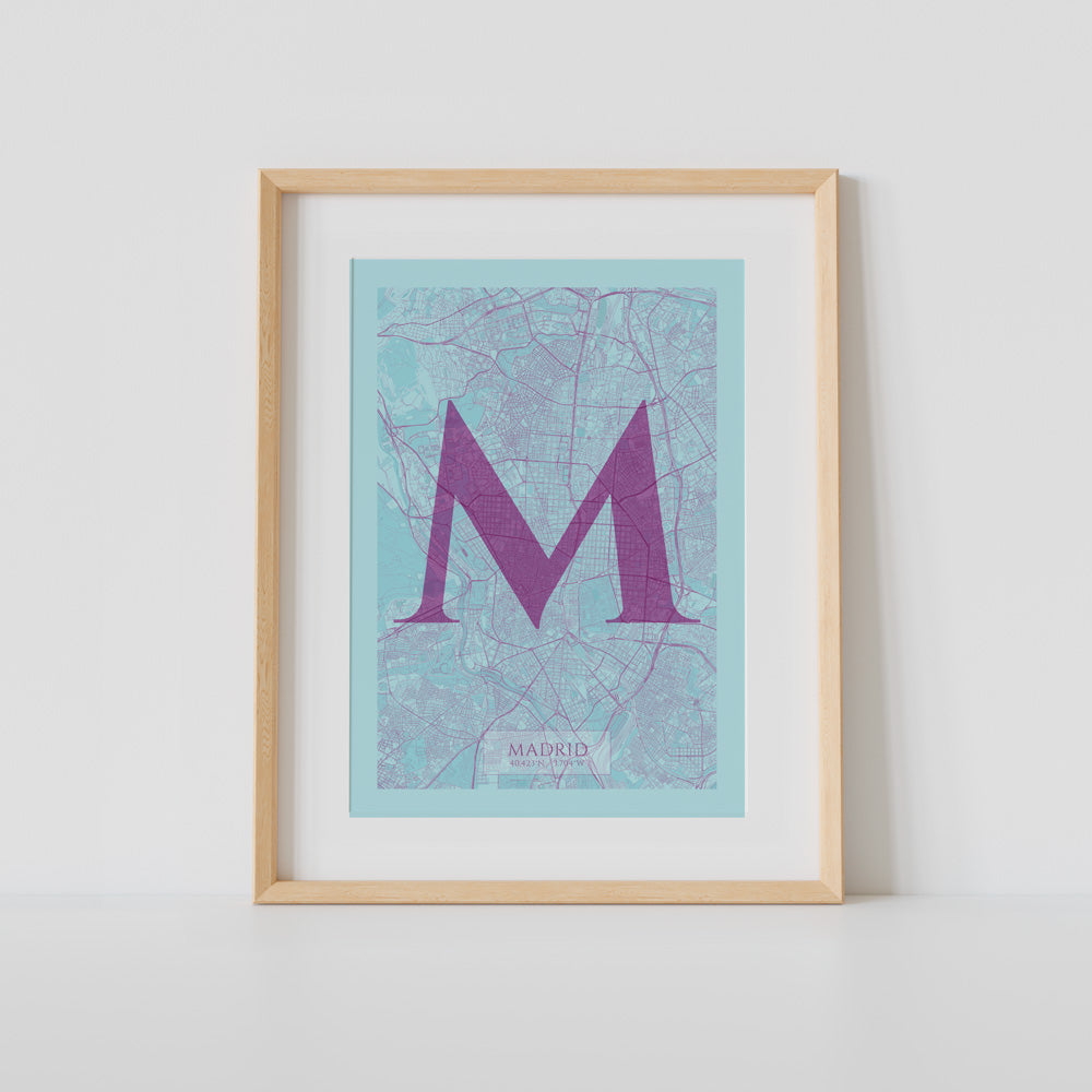 M de Madrid V06 Impresión Giclée