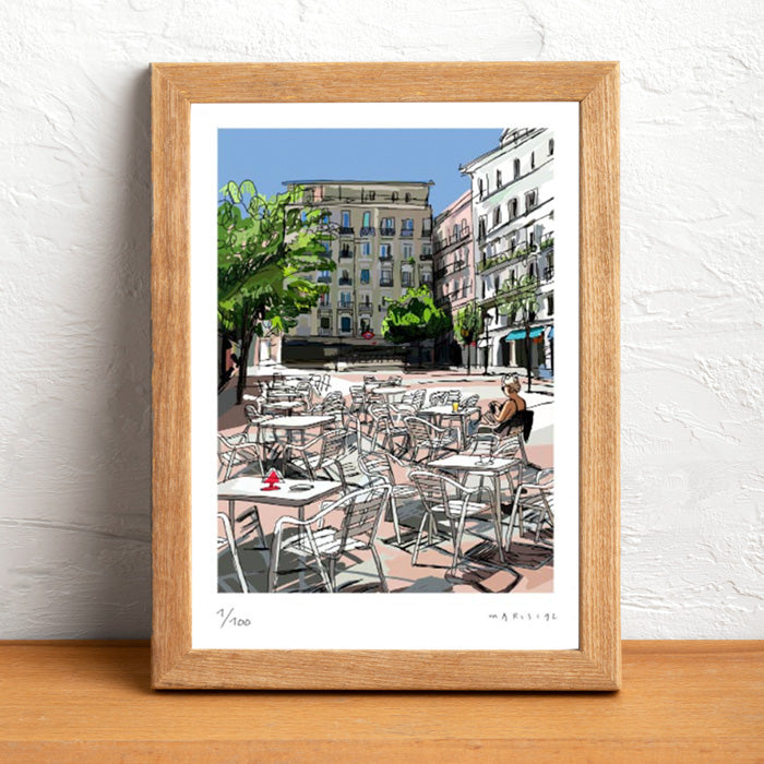 Plaza de Chueca Impresión Fine Art Paper