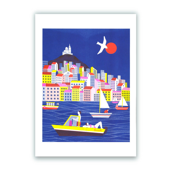 Marseille - Popy Matigot Risograph A3