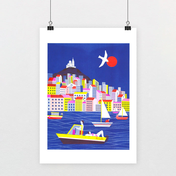 Marseille - Popy Matigot Risograph A3