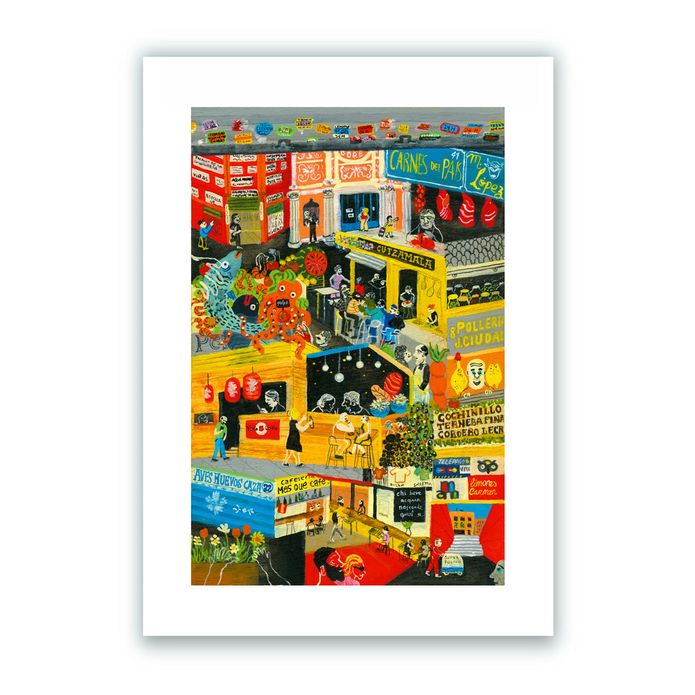 Mercado Antón Martín Impression Giclée