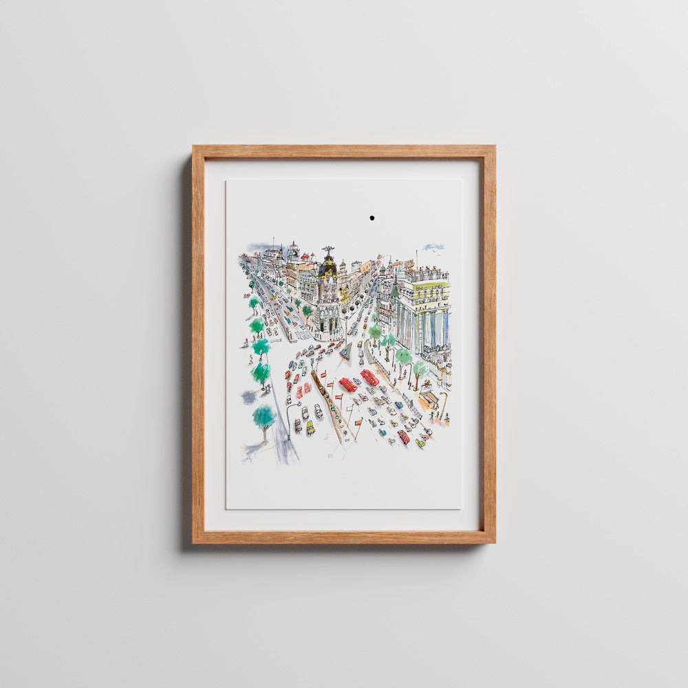 Gran Vía, edificio Metropolis Impression Giclée