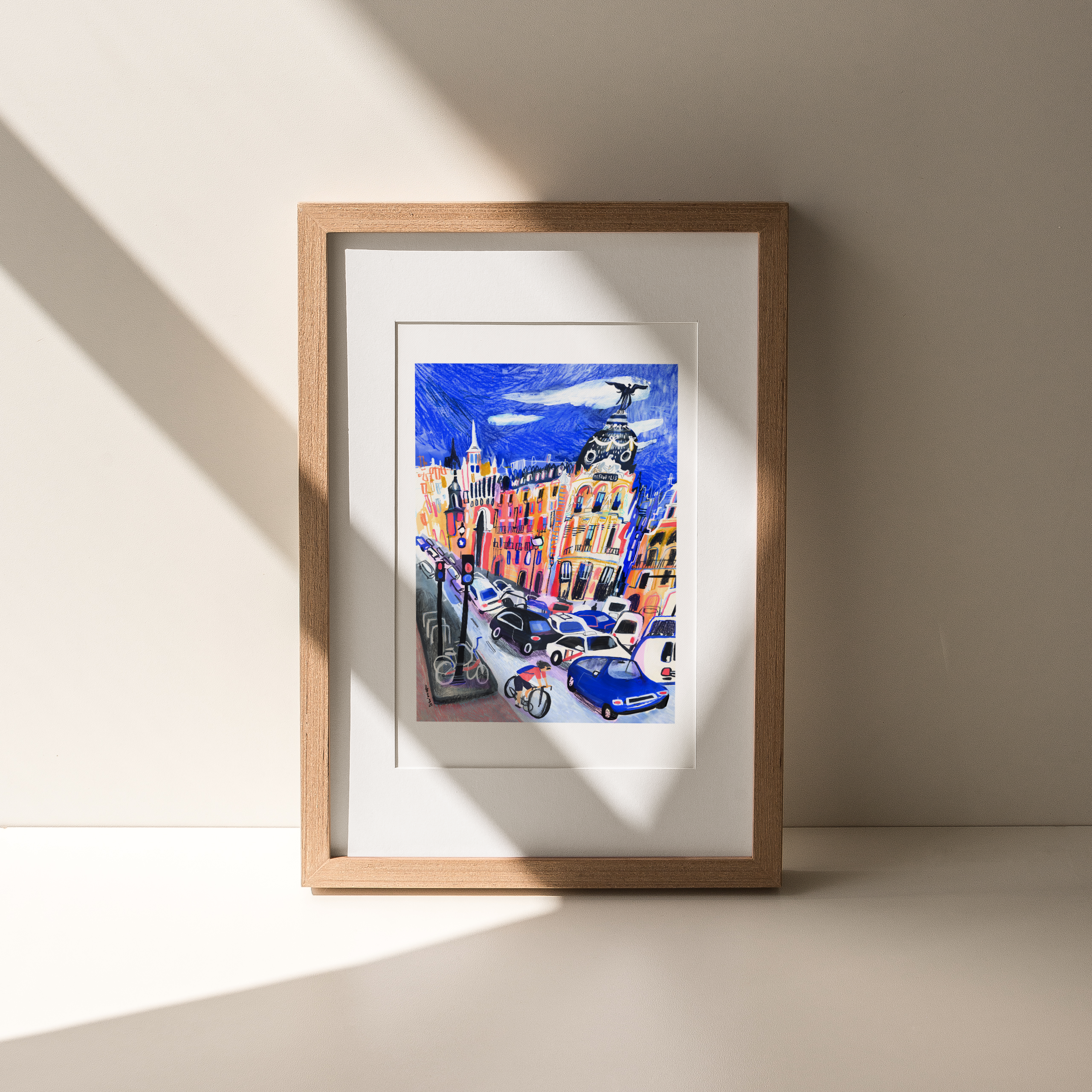 Edificio Metropolis Blue Impression Giclée