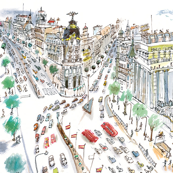 Gran Vía, edificio Metropolis Impression Giclée