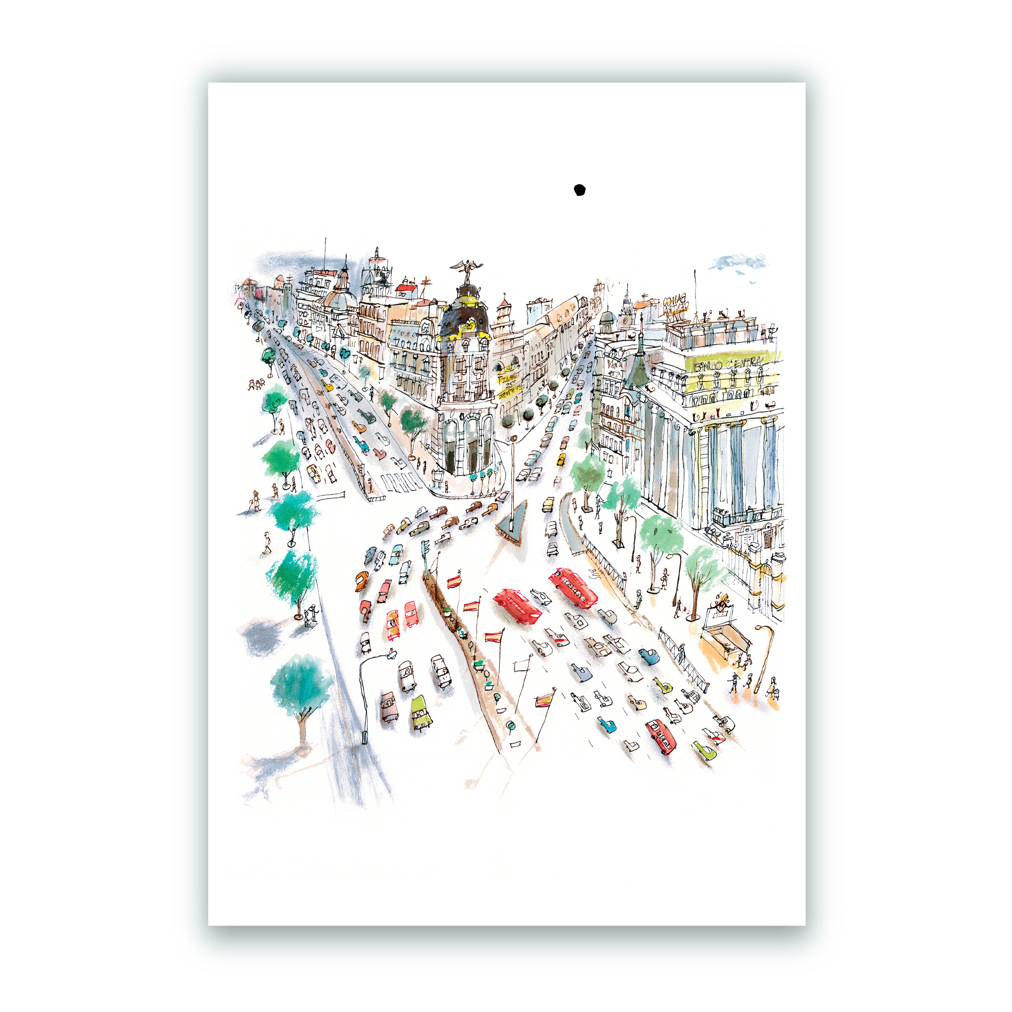 Gran Vía, edificio Metropolis Impression Giclée