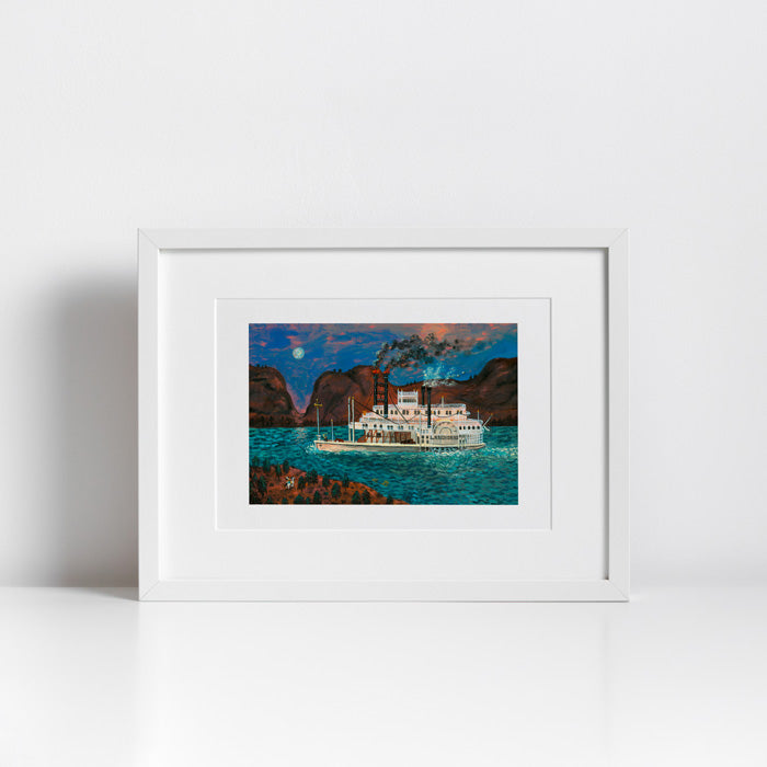 Steamboat Missouri Crow Impresión Giclée