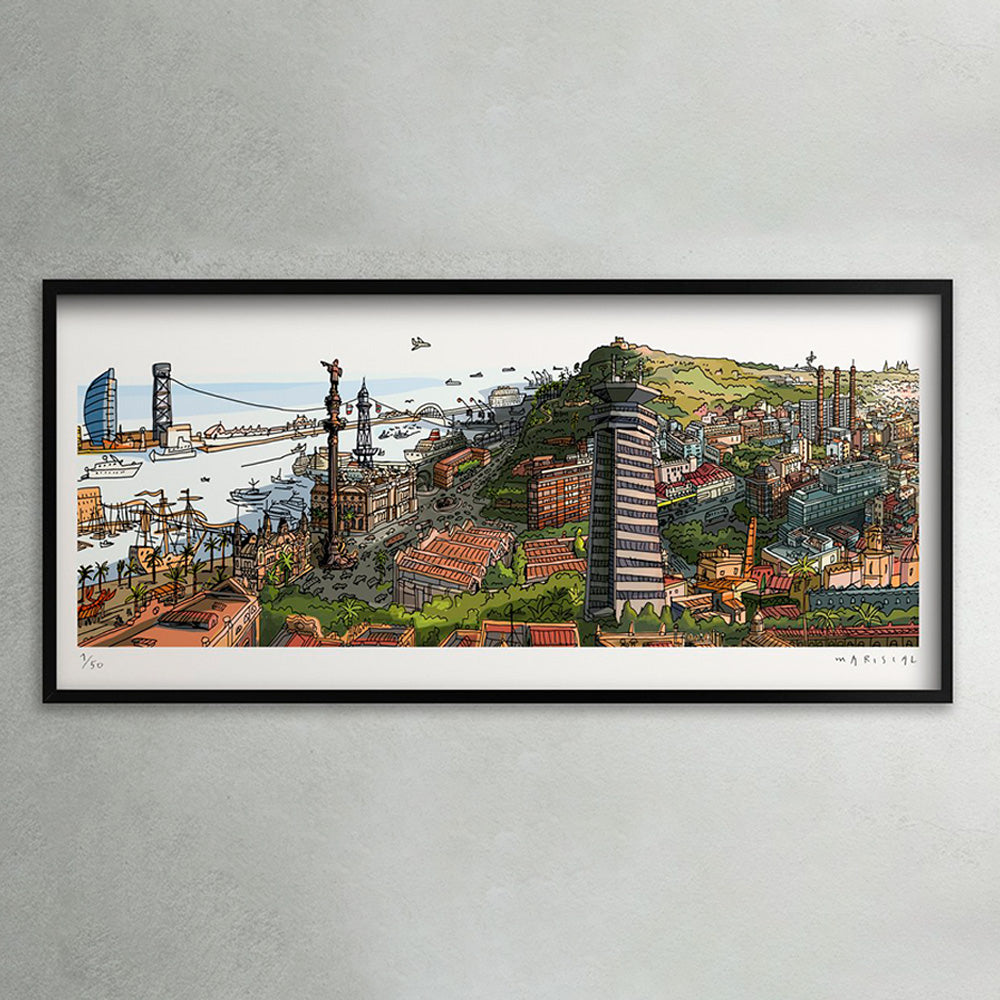 Panorámica Desde Montjuic Impresión Fine Art