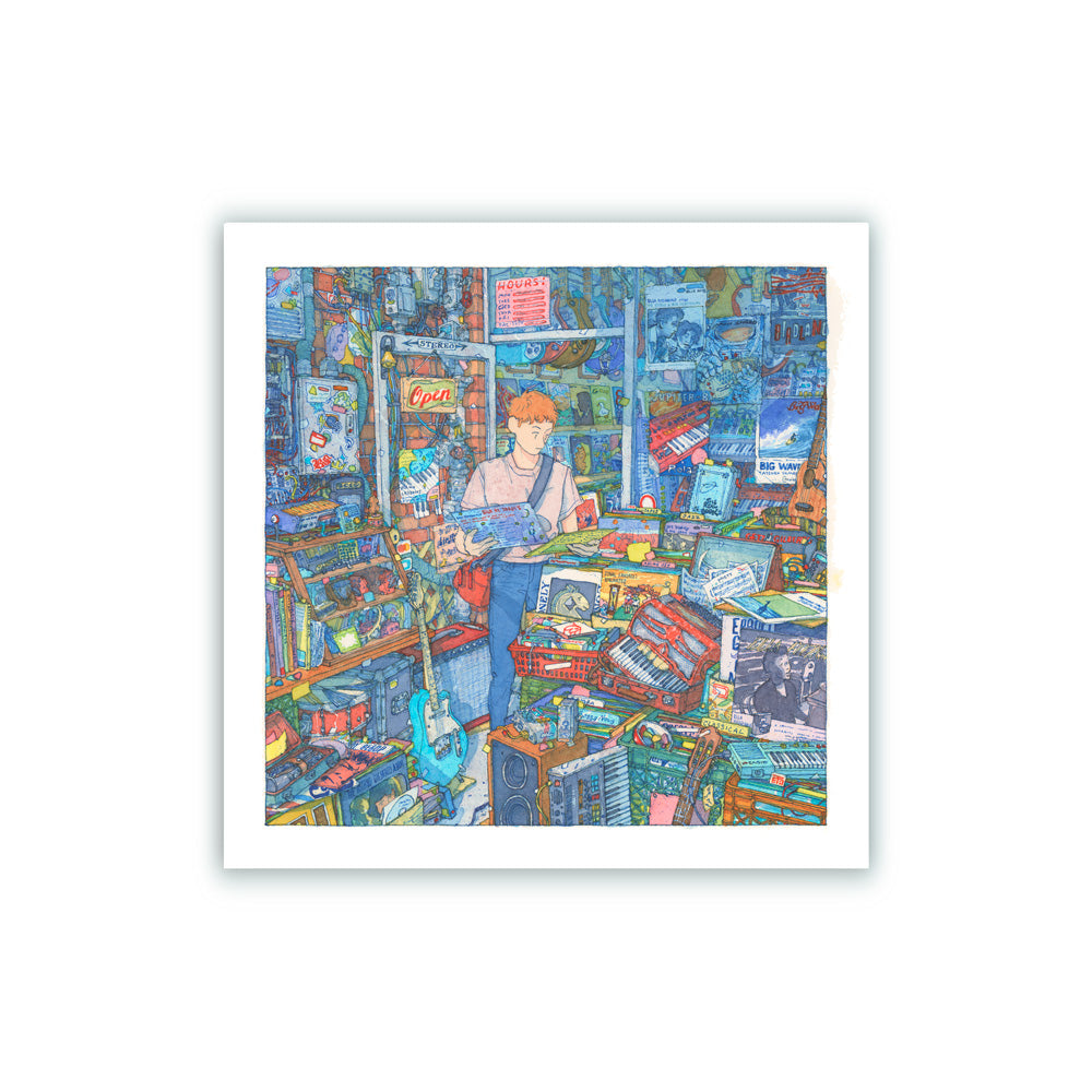 Music Market Impresión Giclée