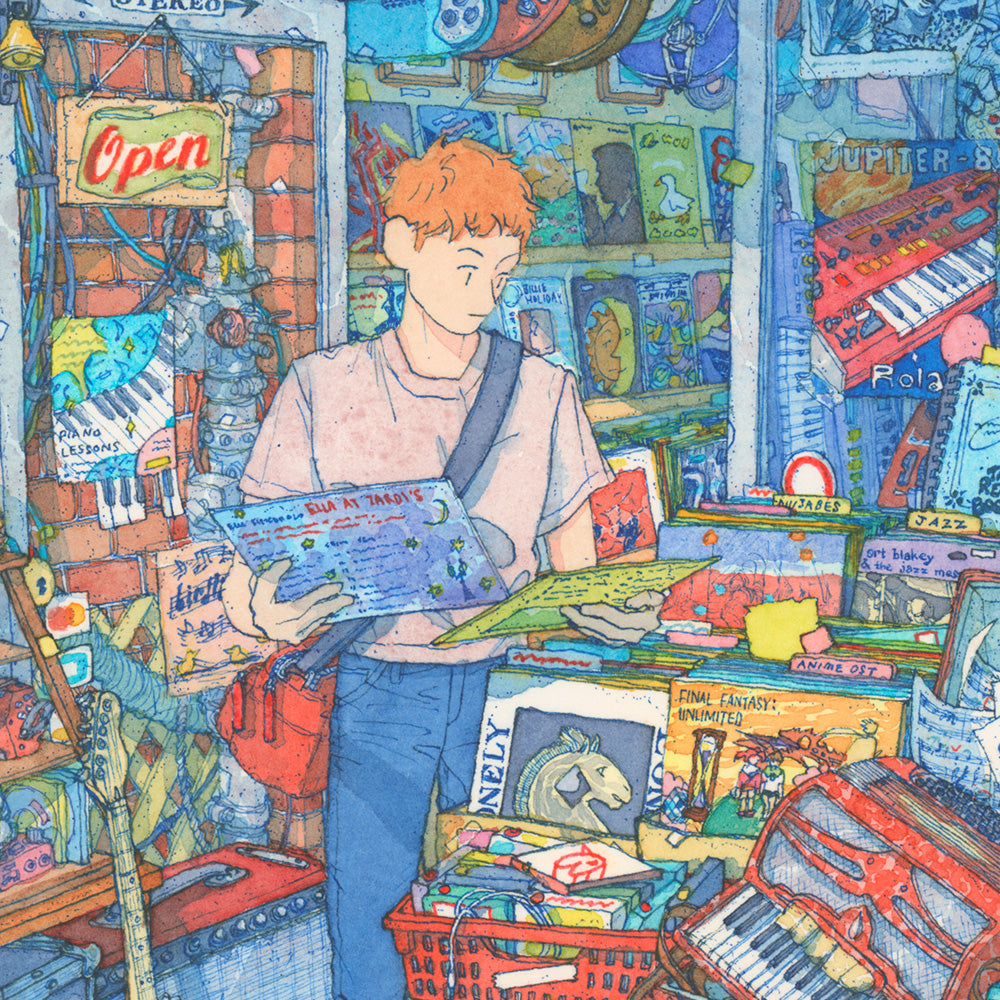 Music Market Impresión Giclée