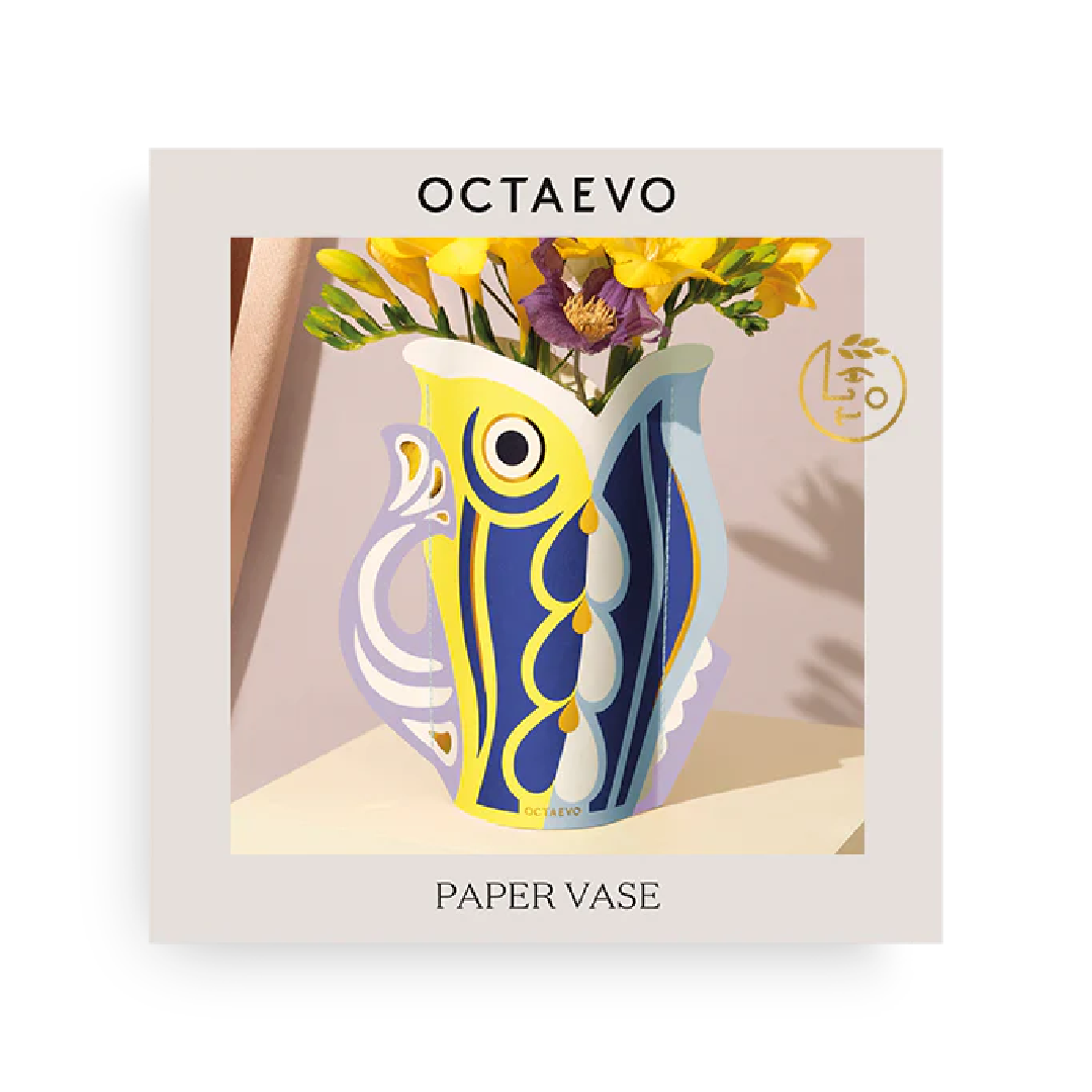 Mini Florero de Papel Fish Purple