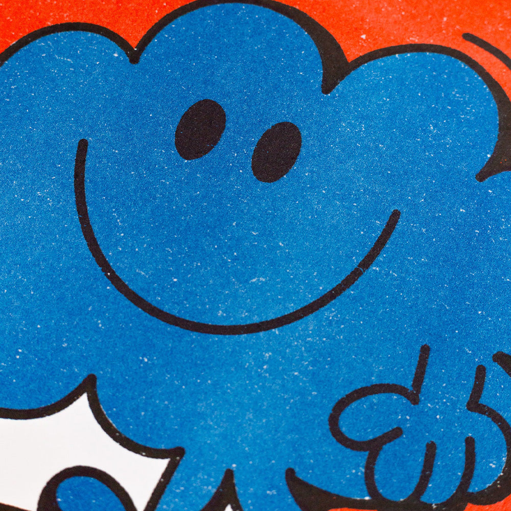 Mr. Daydream & His Pooch Pillow Risograph