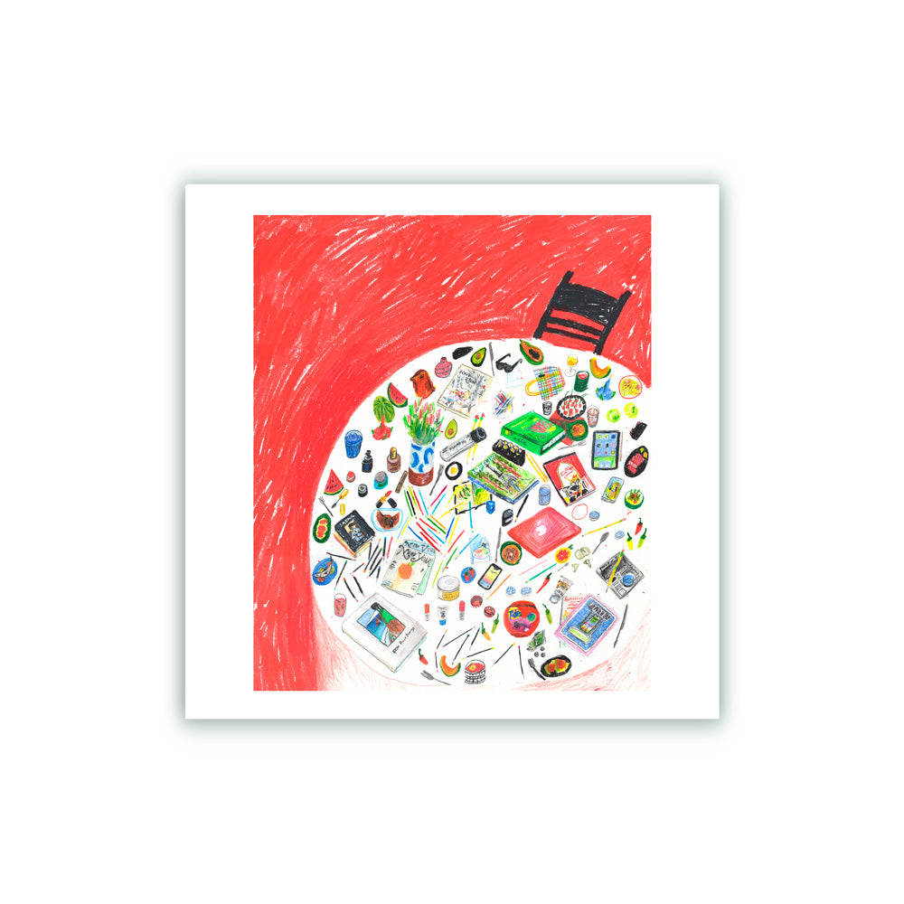 Impression giclée de ma table pour enfants adultes