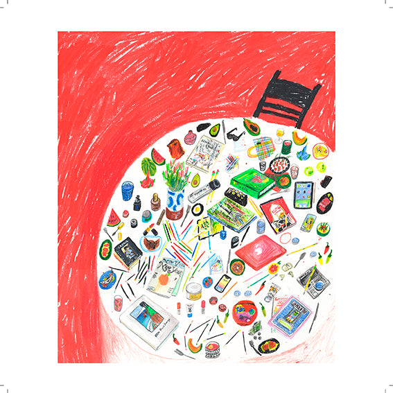 My adult kids table Giclée Print