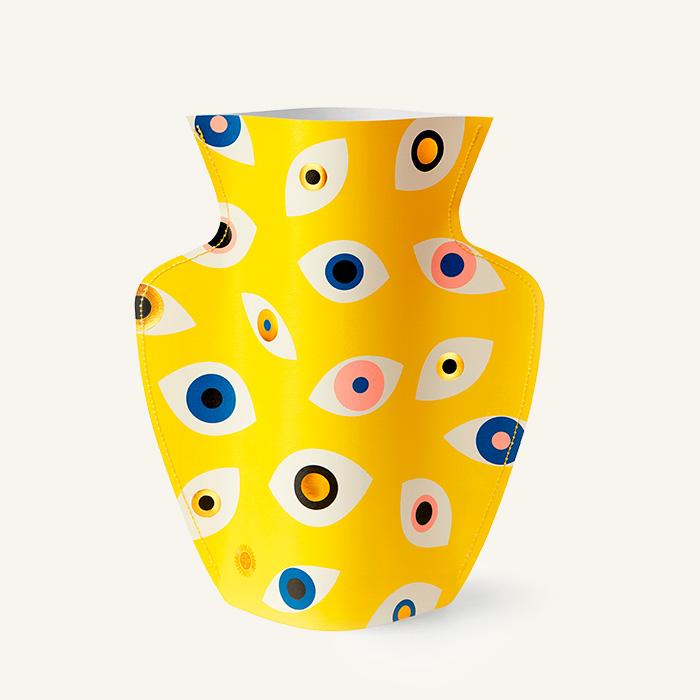 Yellow Nazar Paper Vase