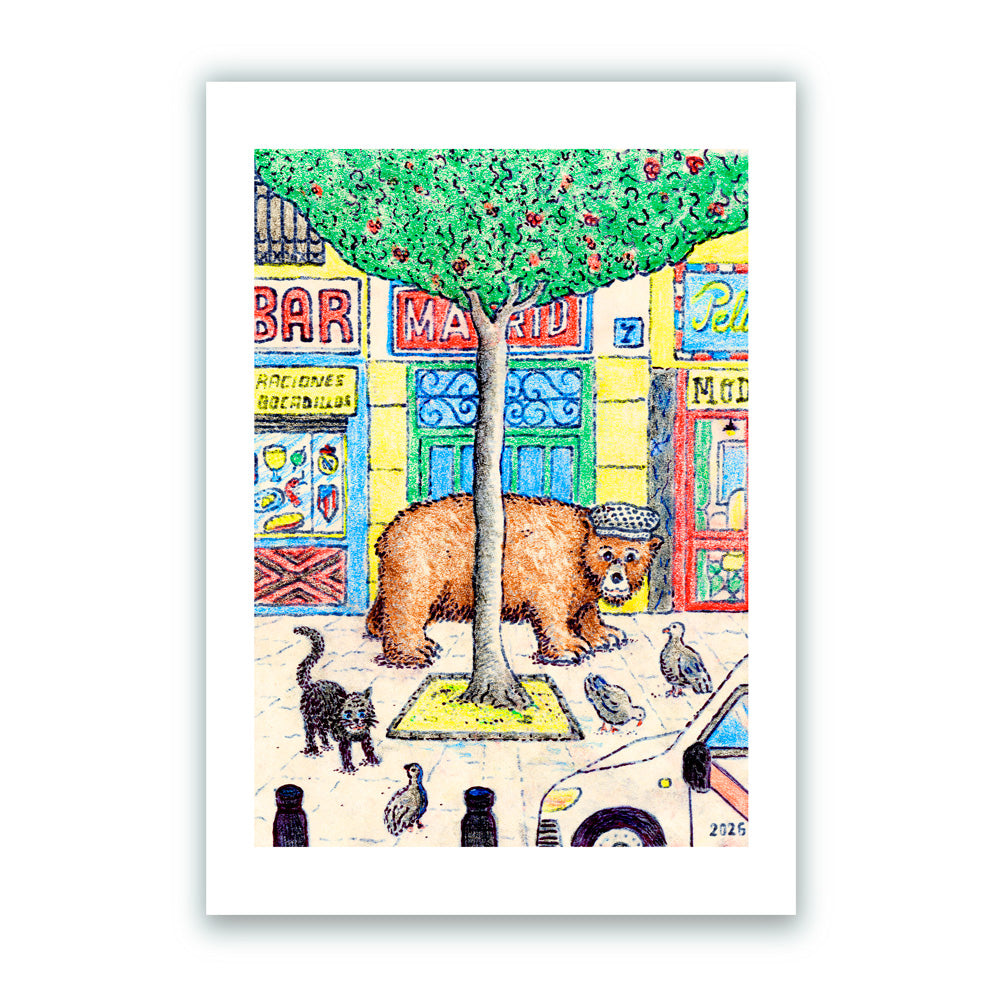 Oso Chulapo Giclée Print