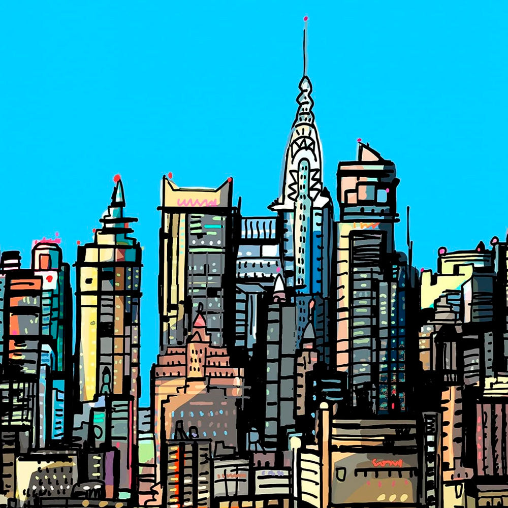 Vue panoramique de New York - Estampe d'art