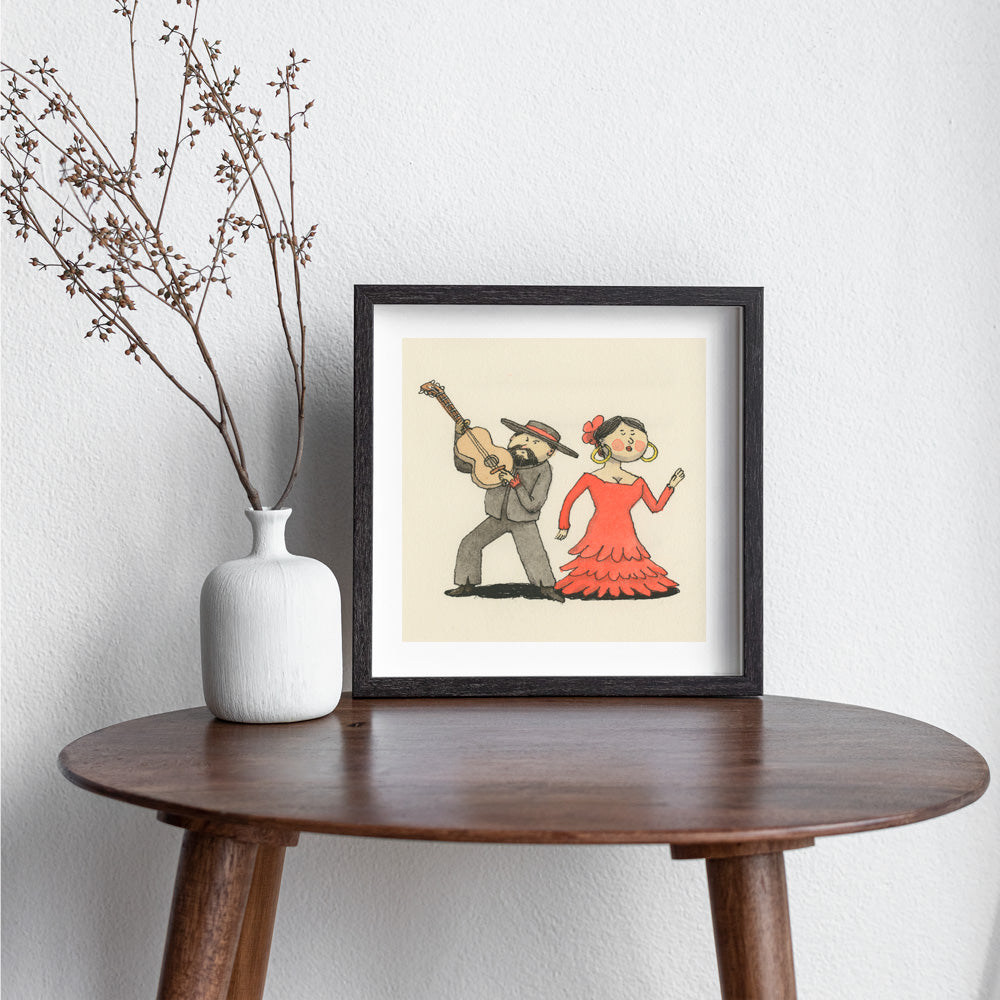 Pareja Flamenca Impresión Giclée