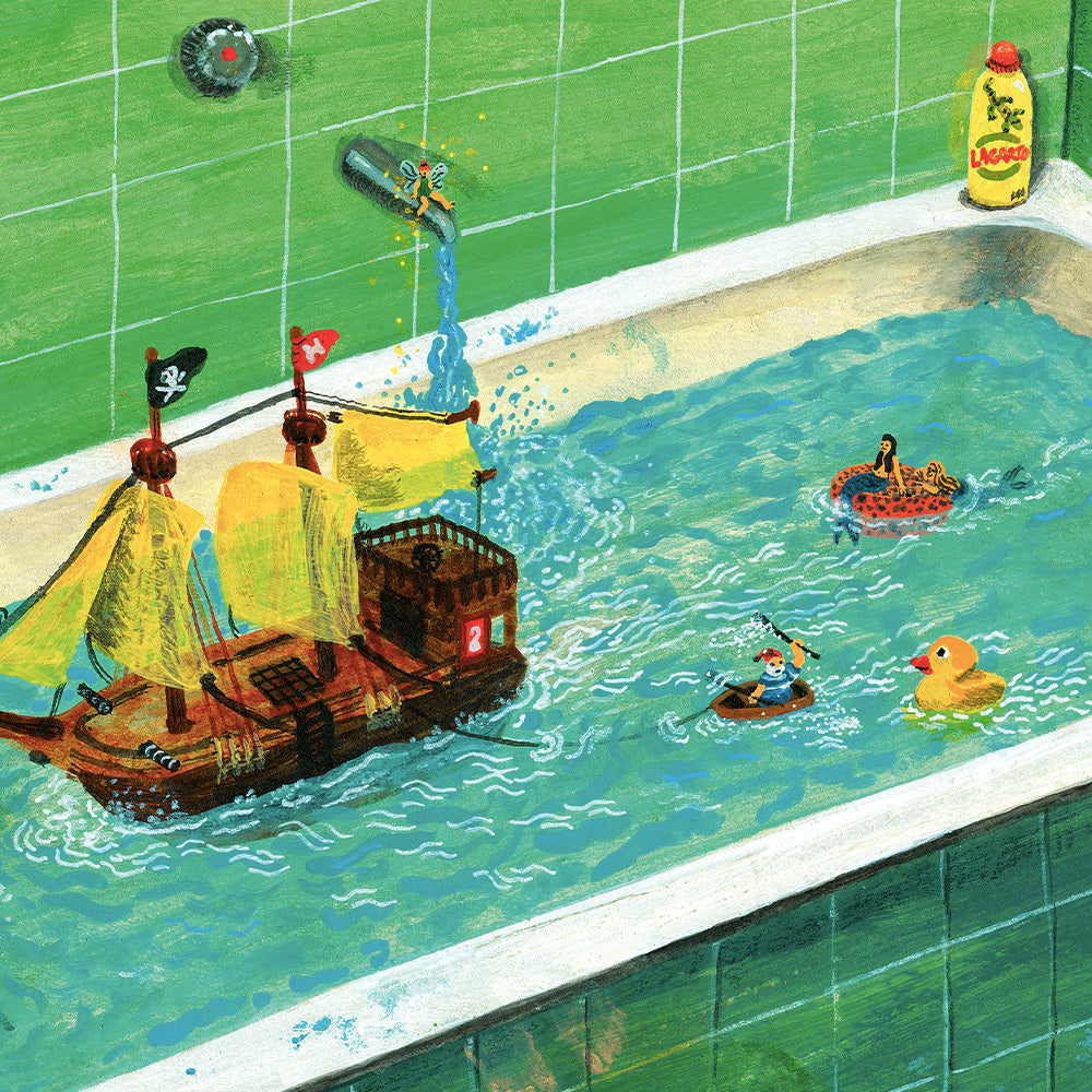Bañera Peter Pan Impresión Giclée