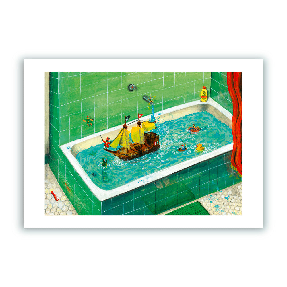 Bañera Peter Pan Impresión Giclée