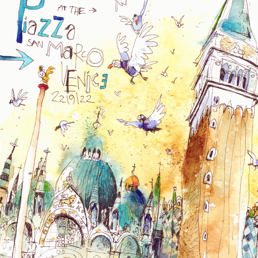 Piazza San Marco Venice Impression Giclée