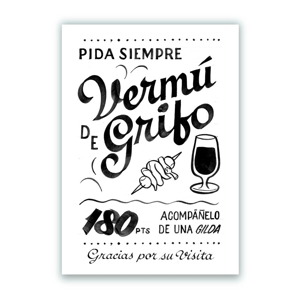 Impression giclée Tap Vermouth BN