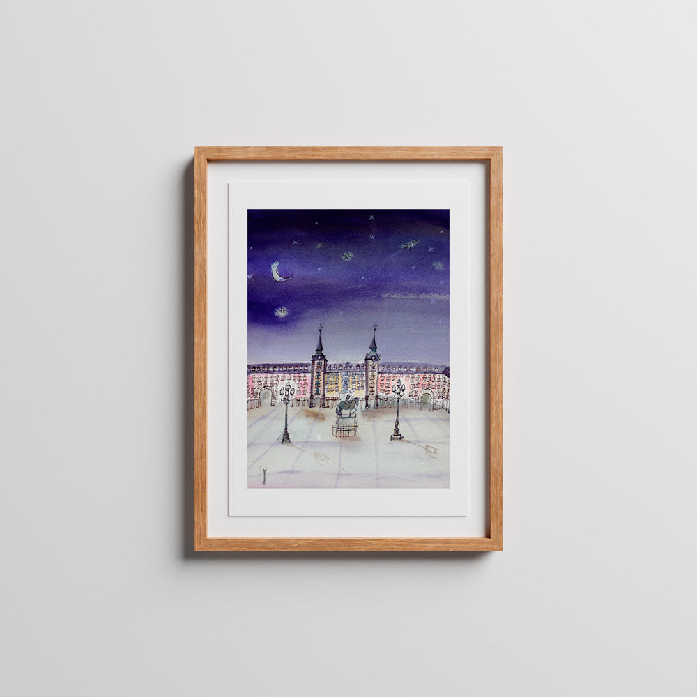 Plaza Mayor Vacia Impression Giclée