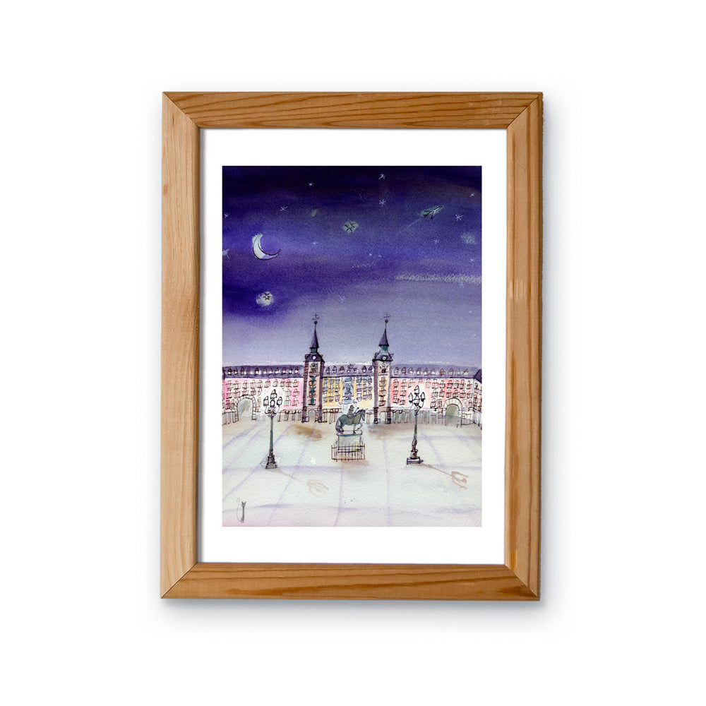 Plaza Mayor Vacia Impression Giclée