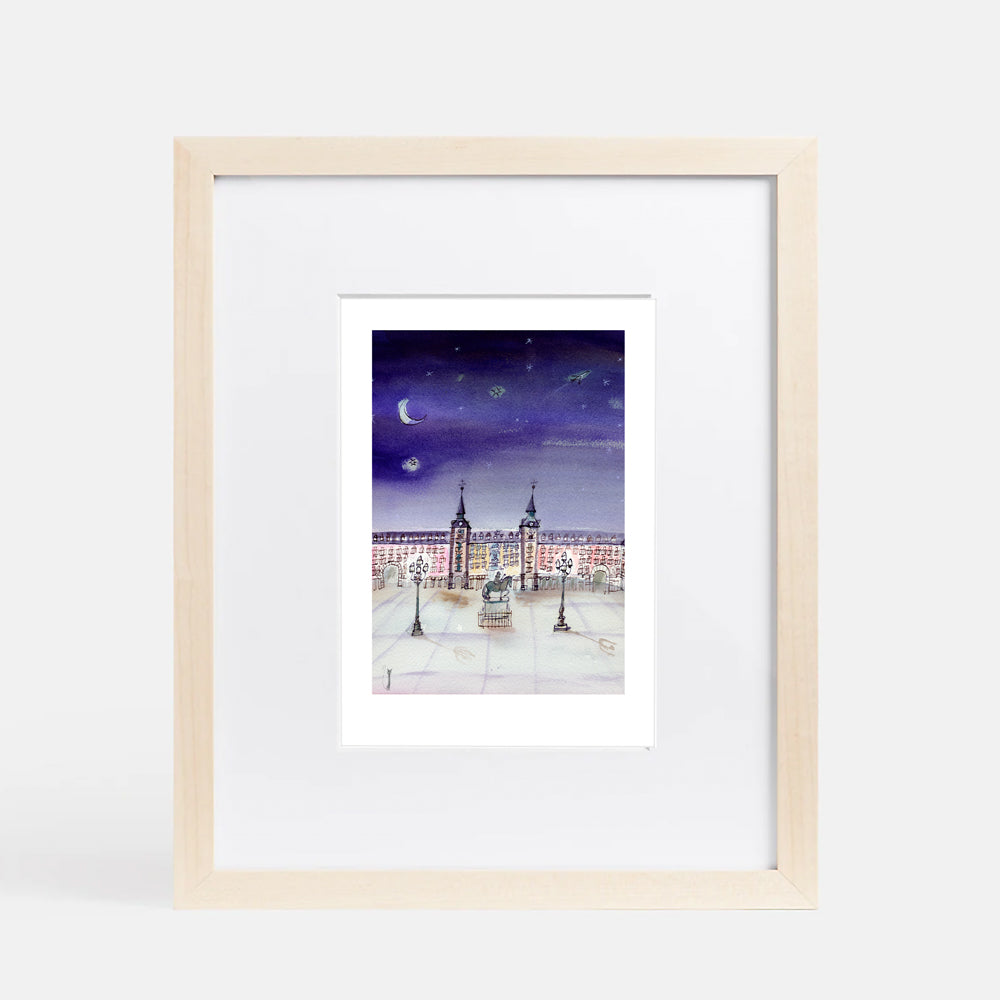 Plaza Mayor Vacia Impression Giclée