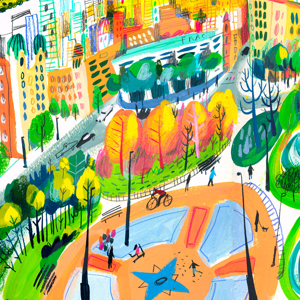 Plaça Catalunya Giclée Print