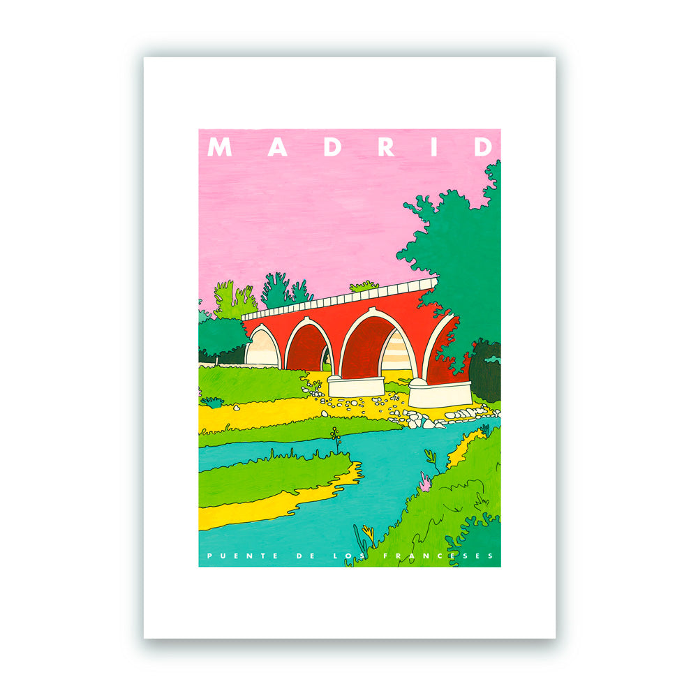Madrid - Puente de los Franceses Impresión Giclée