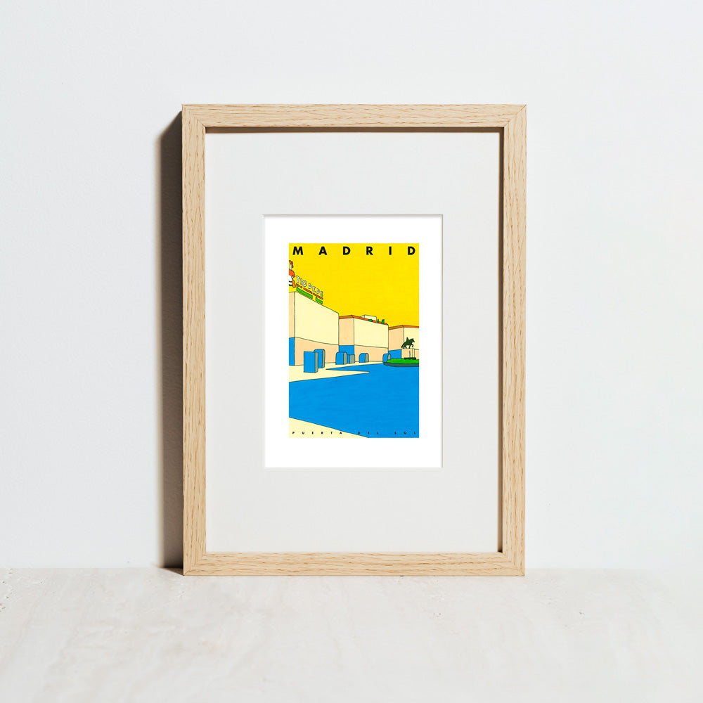 Madrid - Puerta del Sol Impresión Giclée