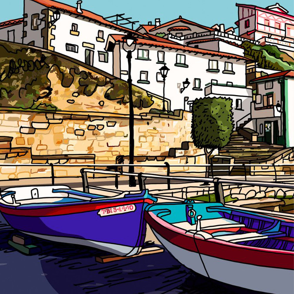 Puerto Viejo de Algorta Impresión Fine Art 40x30