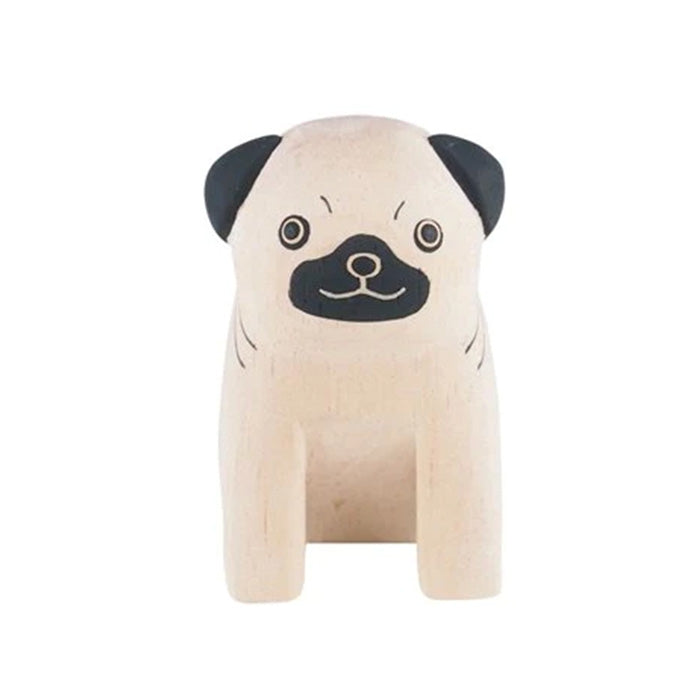 Animal de madera Pole Pole Pug