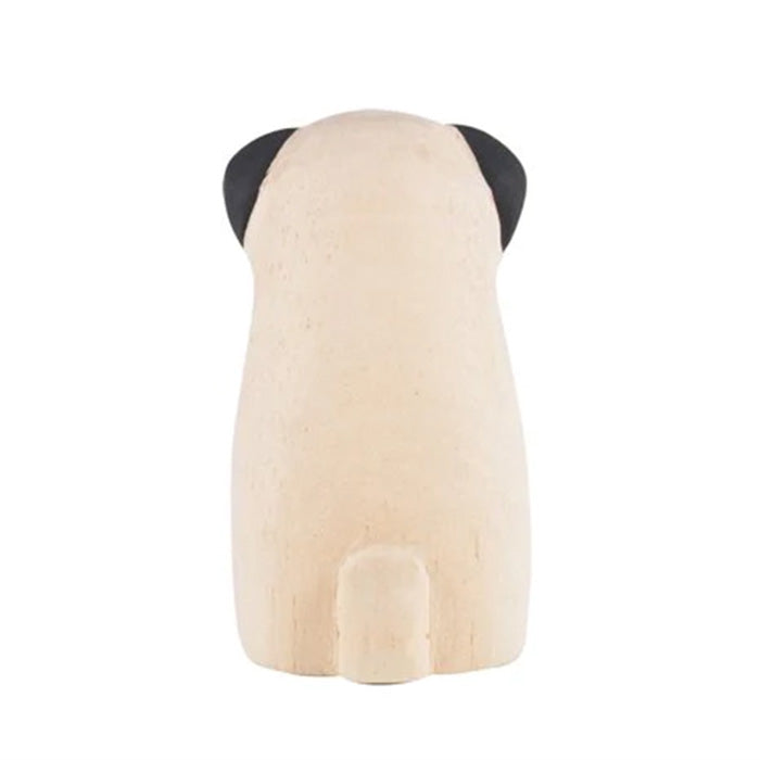 Animal de madera Pole Pole Pug