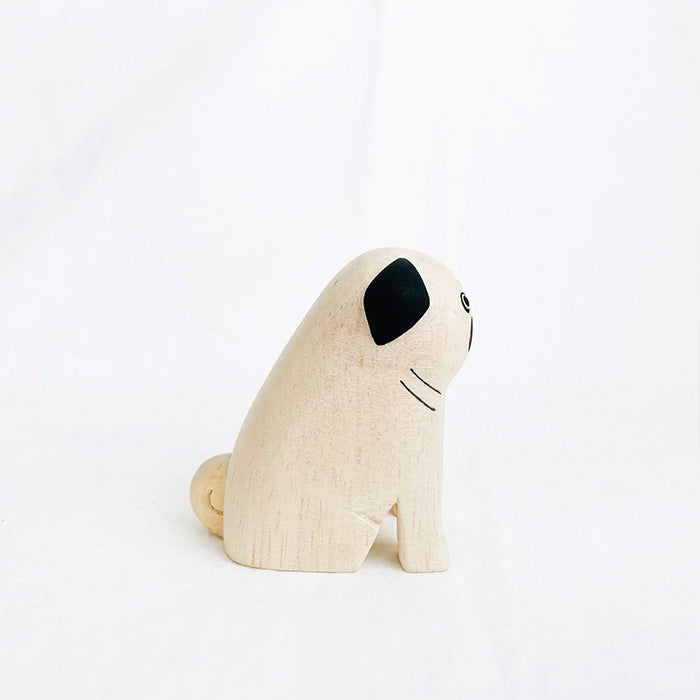 Animal de madera Pole Pole Pug