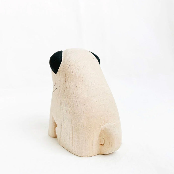 Animal de madera Pole Pole Pug