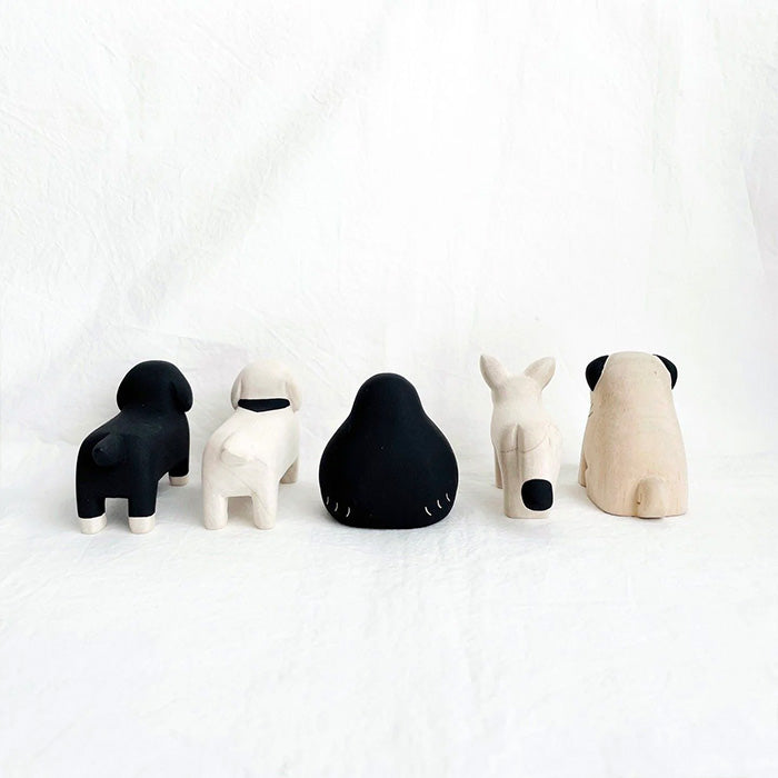 Animal de madera Pole Pole Pug