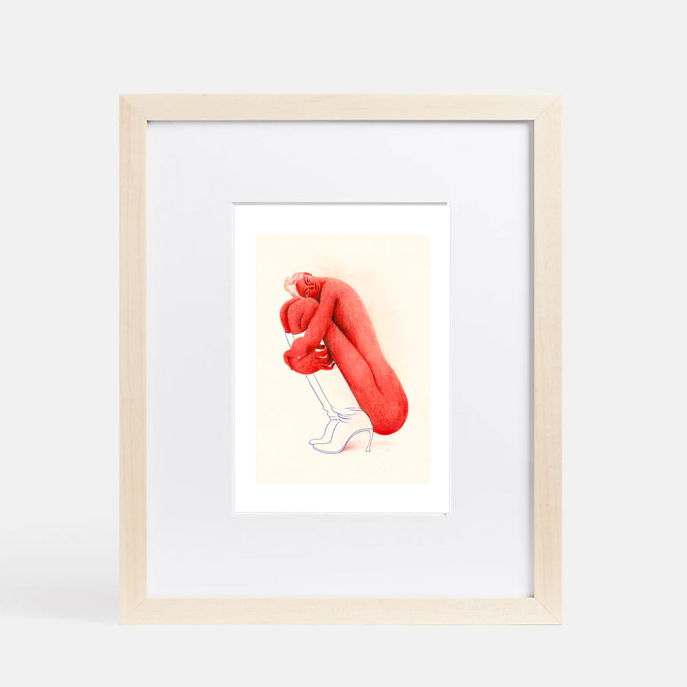 Red Model Giclée Print