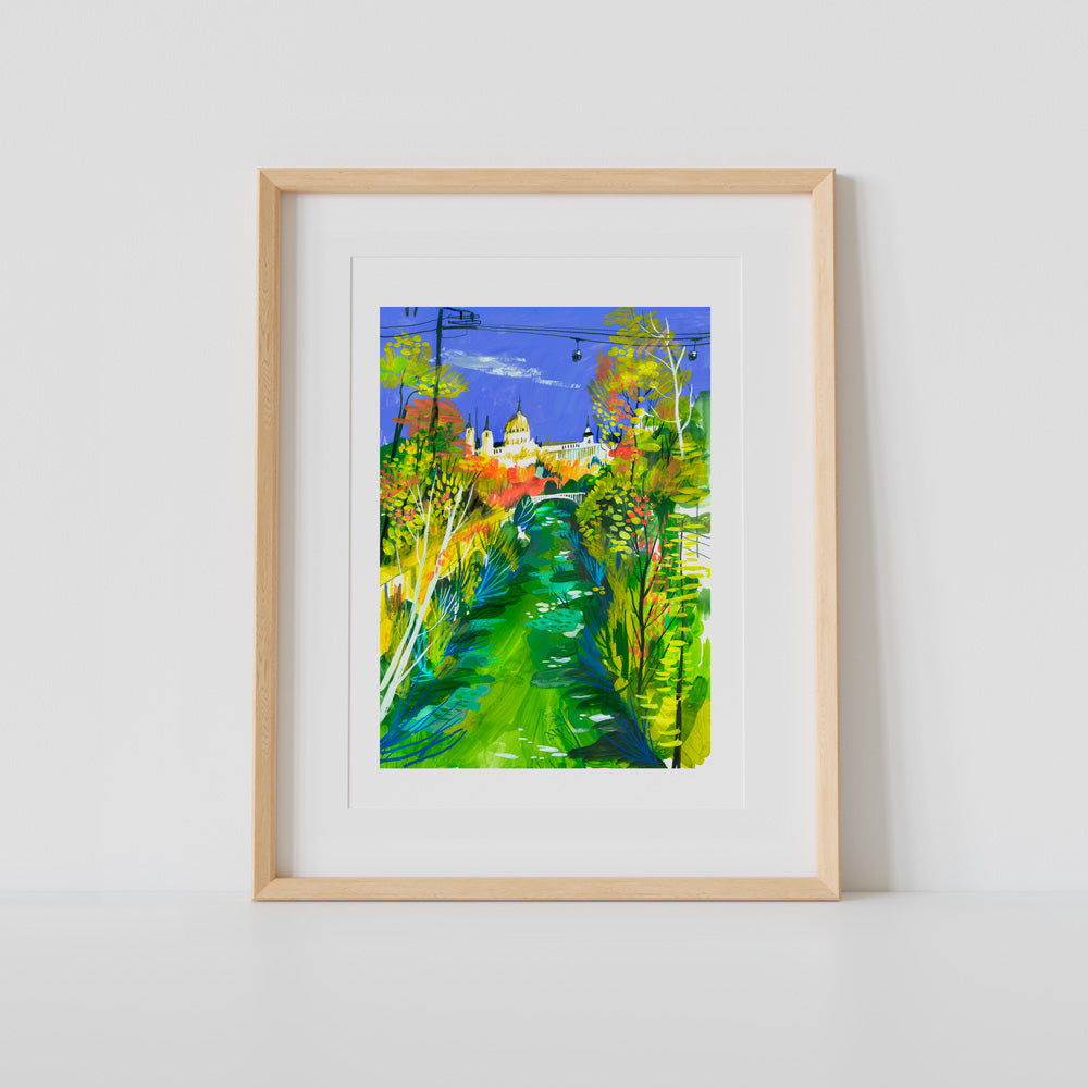 La Ribera del Manzanares Impression Giclée A5