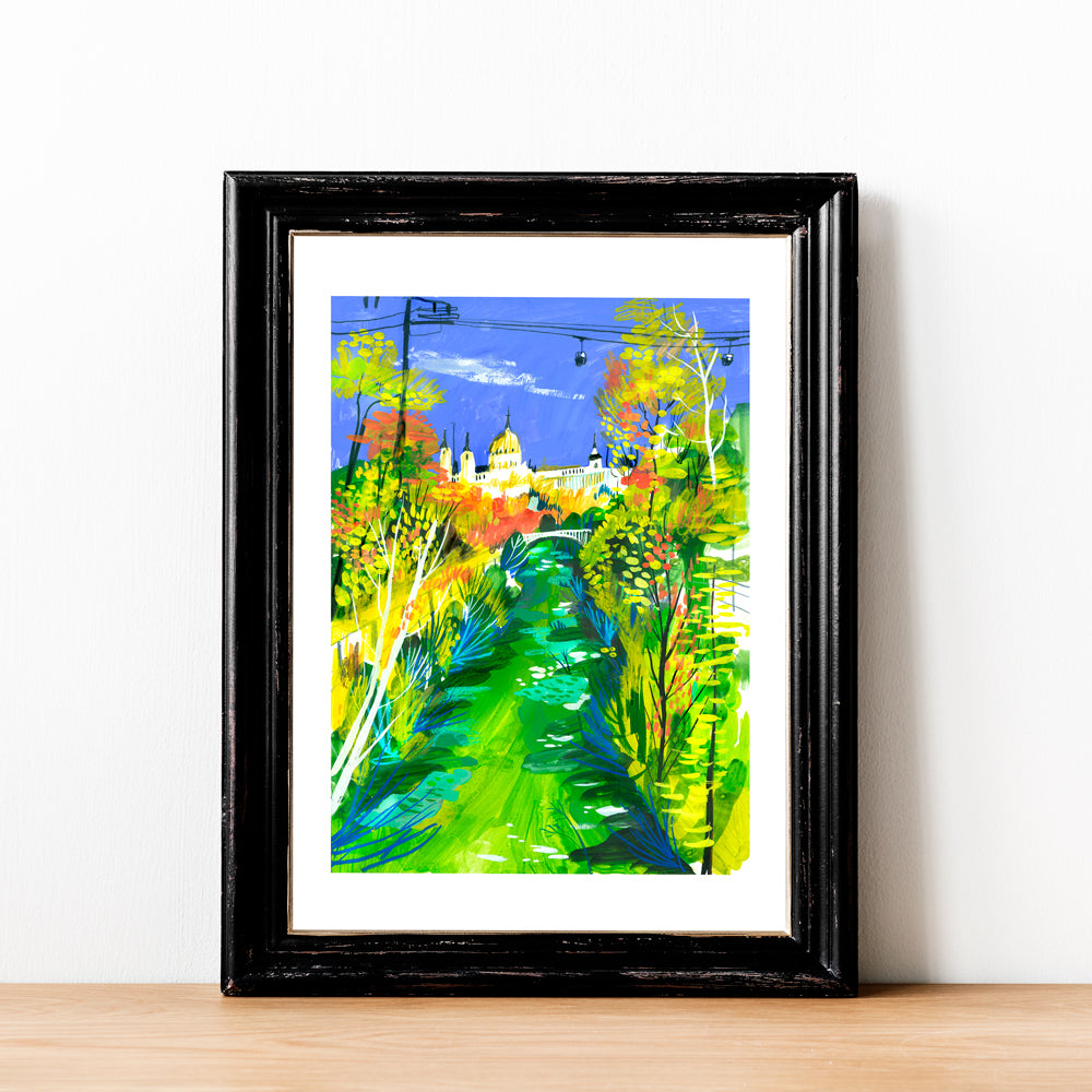 La Ribera del Manzanares Impression Giclée A5