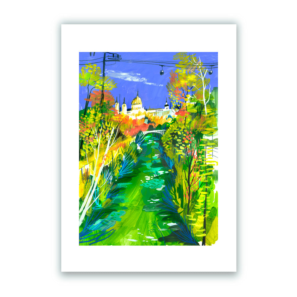 La Ribera del Manzanares Impression Giclée A5