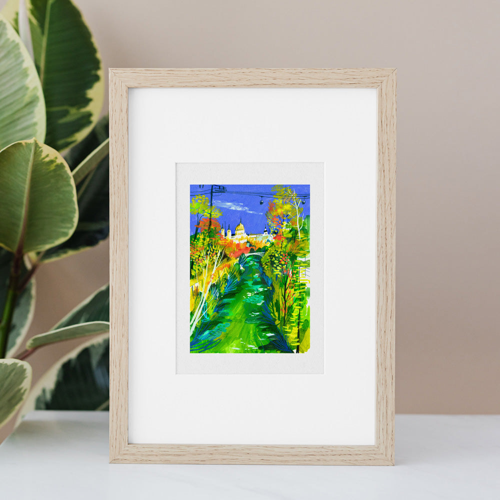La Ribera del Manzanares Impression Giclée A5