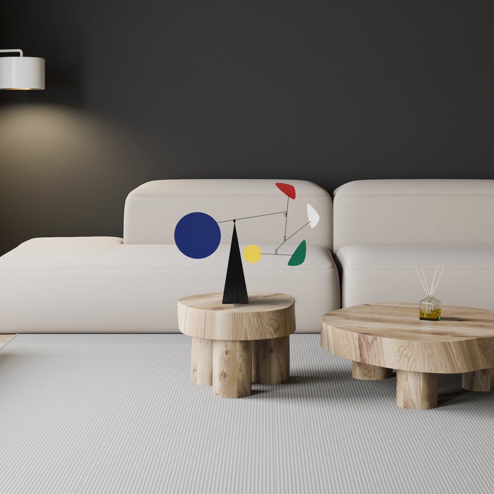 Roma Móvil de mesa metálico