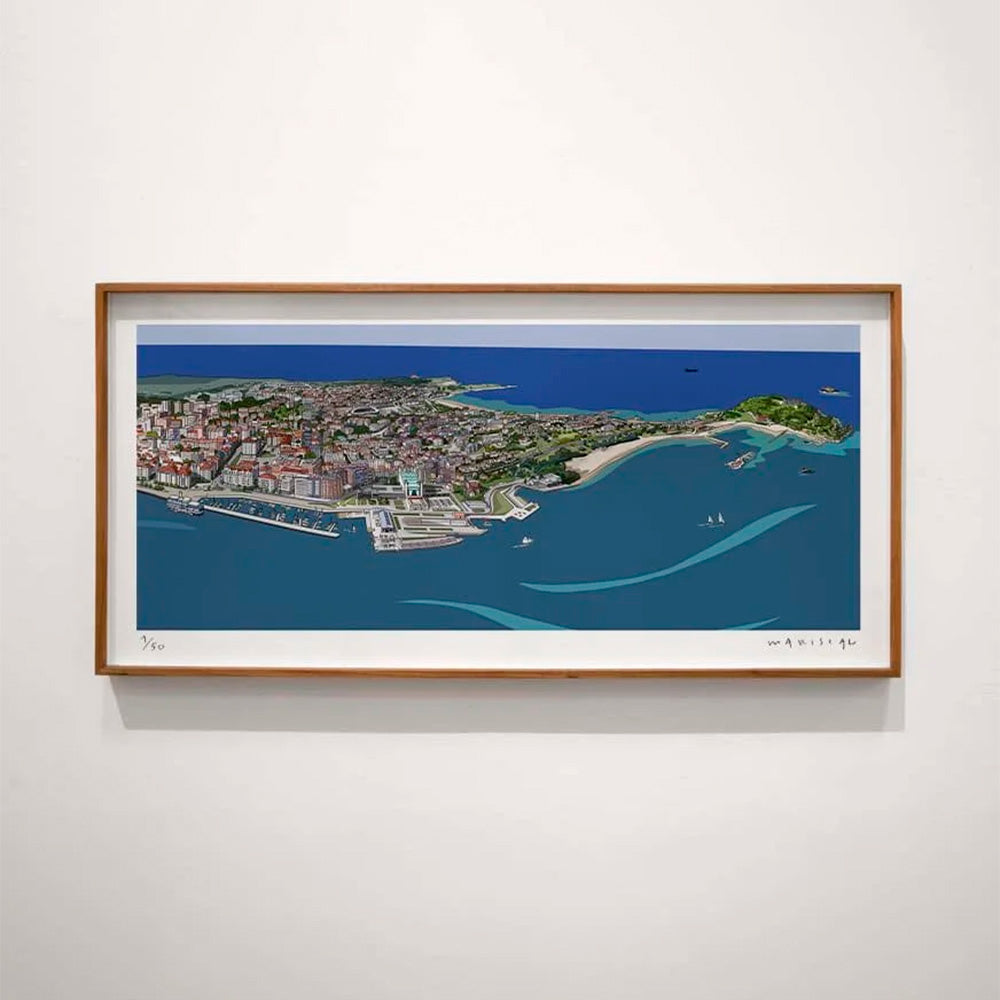 Panorámica de Santander Impresión Fine Art