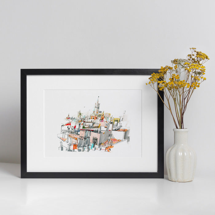 Sevilla Skyline Giclée Print