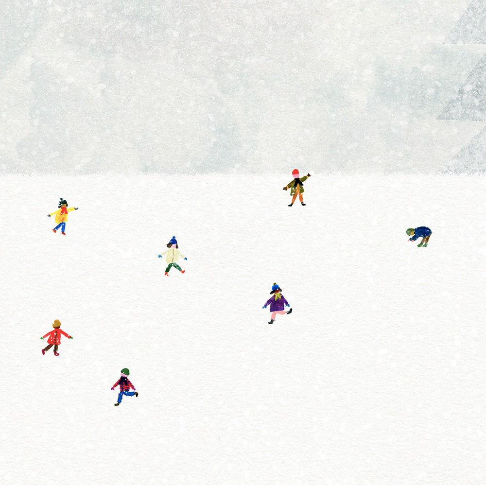 Snow Ball Fight Impression Giclée