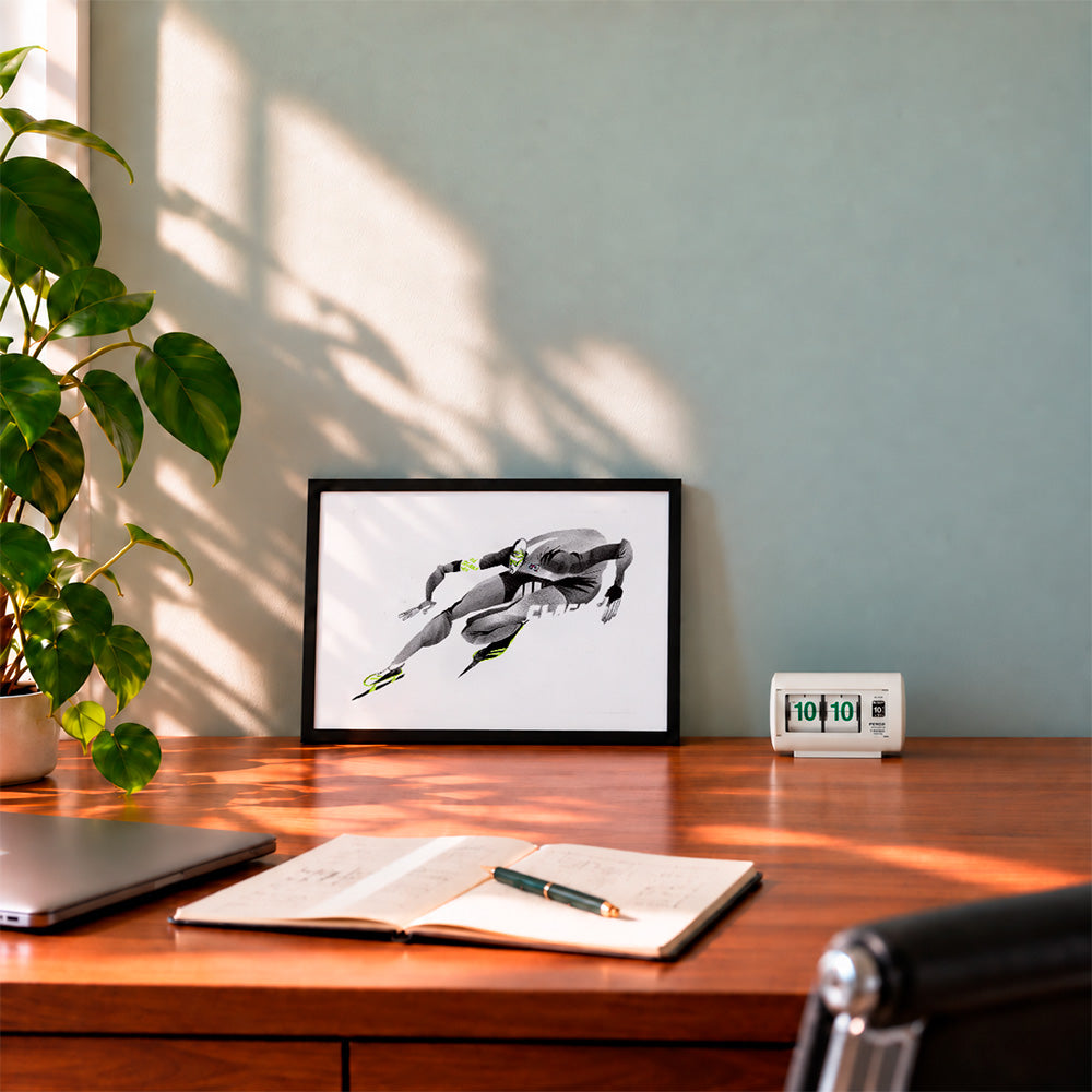 Speed Skater Impresión Giclée