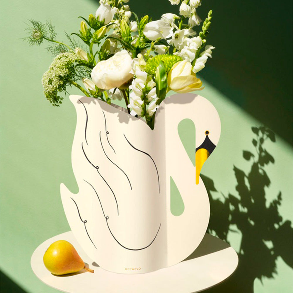 Florero de Papel Swan